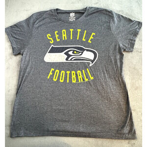 NFL Seattle Seahawks T-Shirt Adult XXL Large Graphic Blue Team Logo